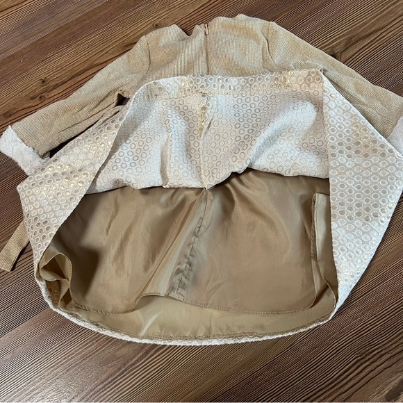 Bonnie Baby 18M Gold Formal Dress Long-Sleeve - Picture 5 of 7